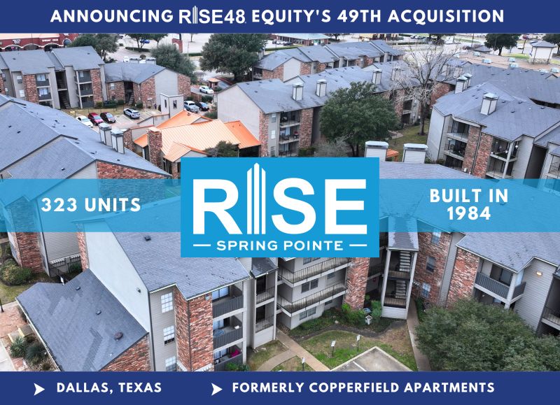 Copperfield Apartments rebranding as Rise Spring Pointe