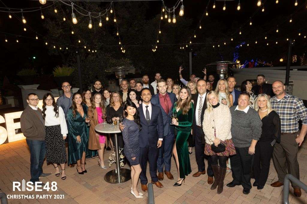 Rise48 Equity 2021 Holiday Party Team Photo