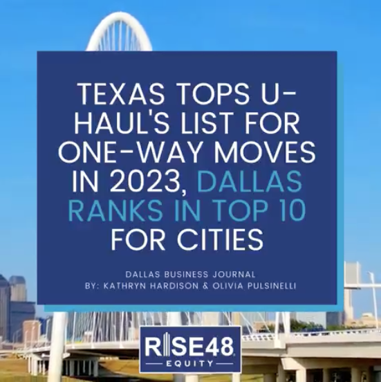 Texas tops U-haul list for one way moves in 2023
